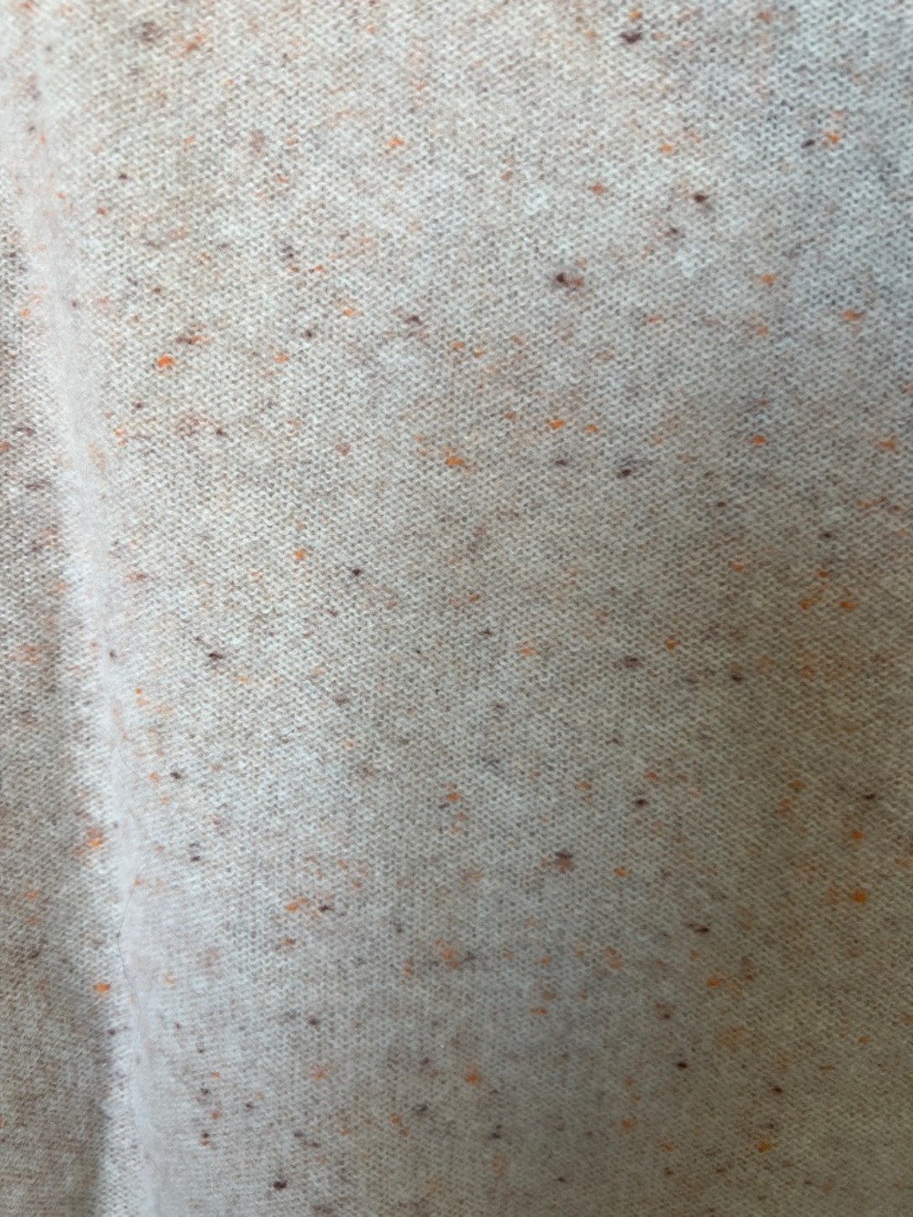 Pilcro Speckled Light Pink Cashmere Henley Sweater - Picture 4 of 4